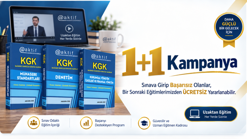 Aktif Akademi KGK Bağımsız Denetim Sınavı
